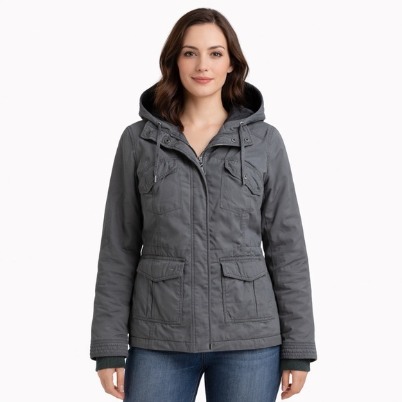 Tna Jackets & Blazers - TNA Platoon Military Utility Grey Jacket Women's Medium